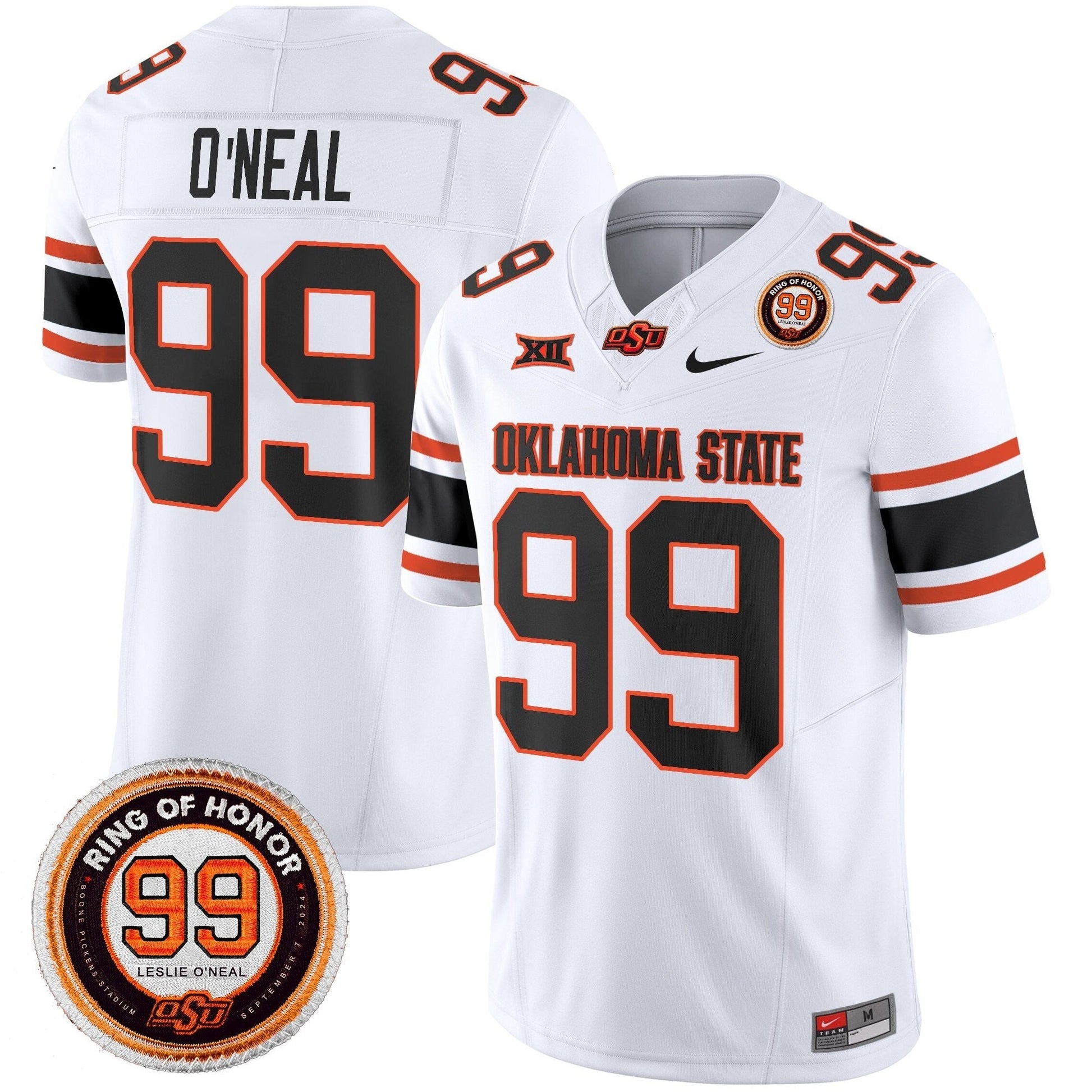Men's Oklahoma State Cowboys 2025 Vapor Limited Jersey - Leslie O'neal Patch - All Stitched