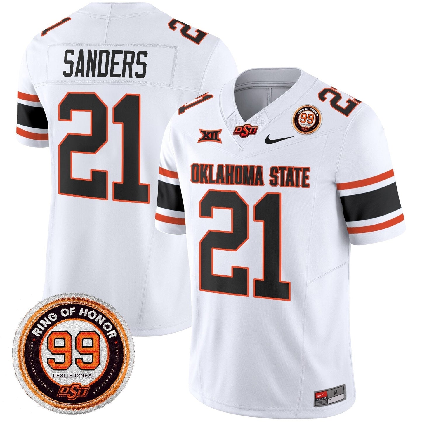 Men's Oklahoma State Cowboys 2025 Vapor Limited Jersey - Leslie O'neal Patch - All Stitched