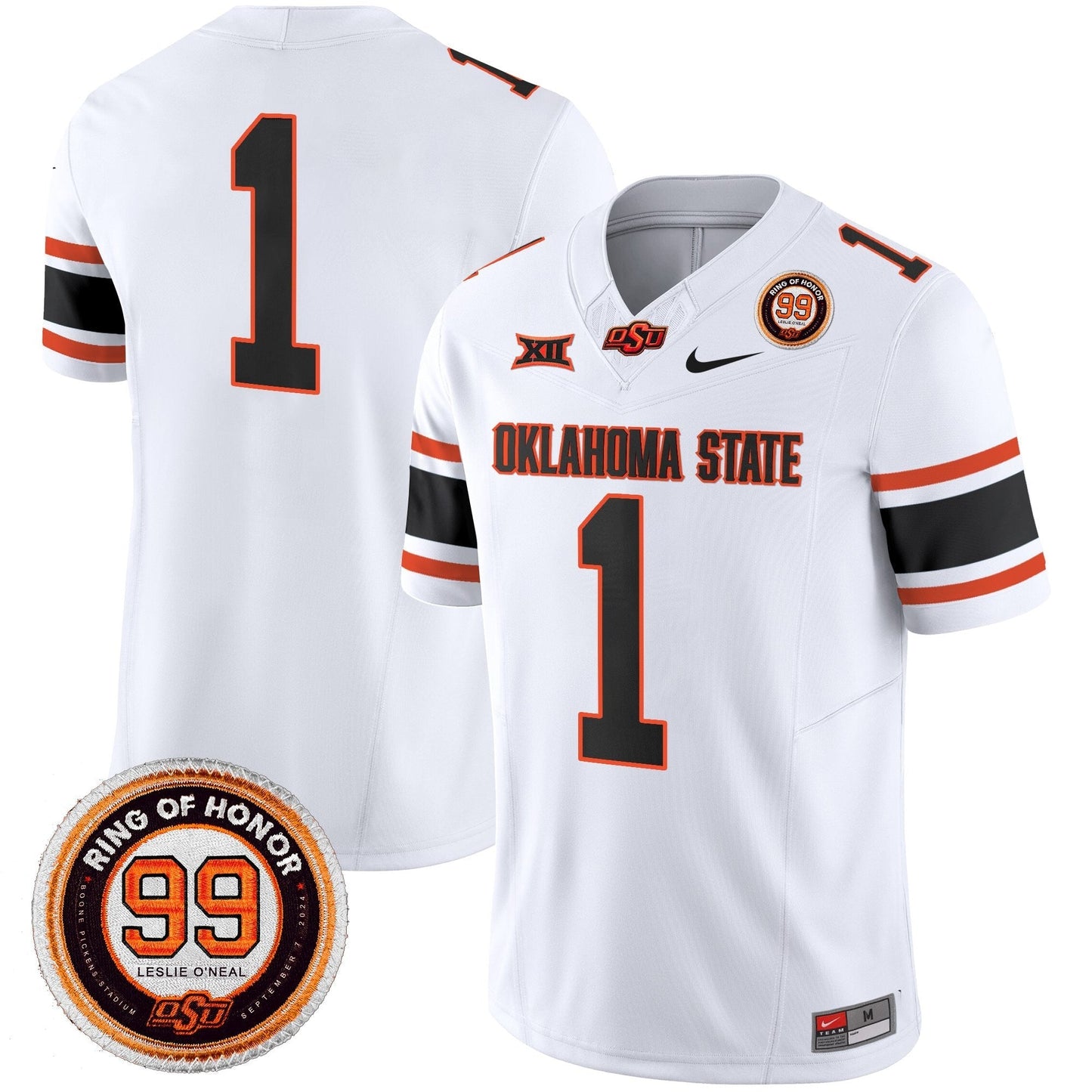 Men's Oklahoma State Cowboys 2025 Vapor Limited Jersey - Leslie O'neal Patch - All Stitched