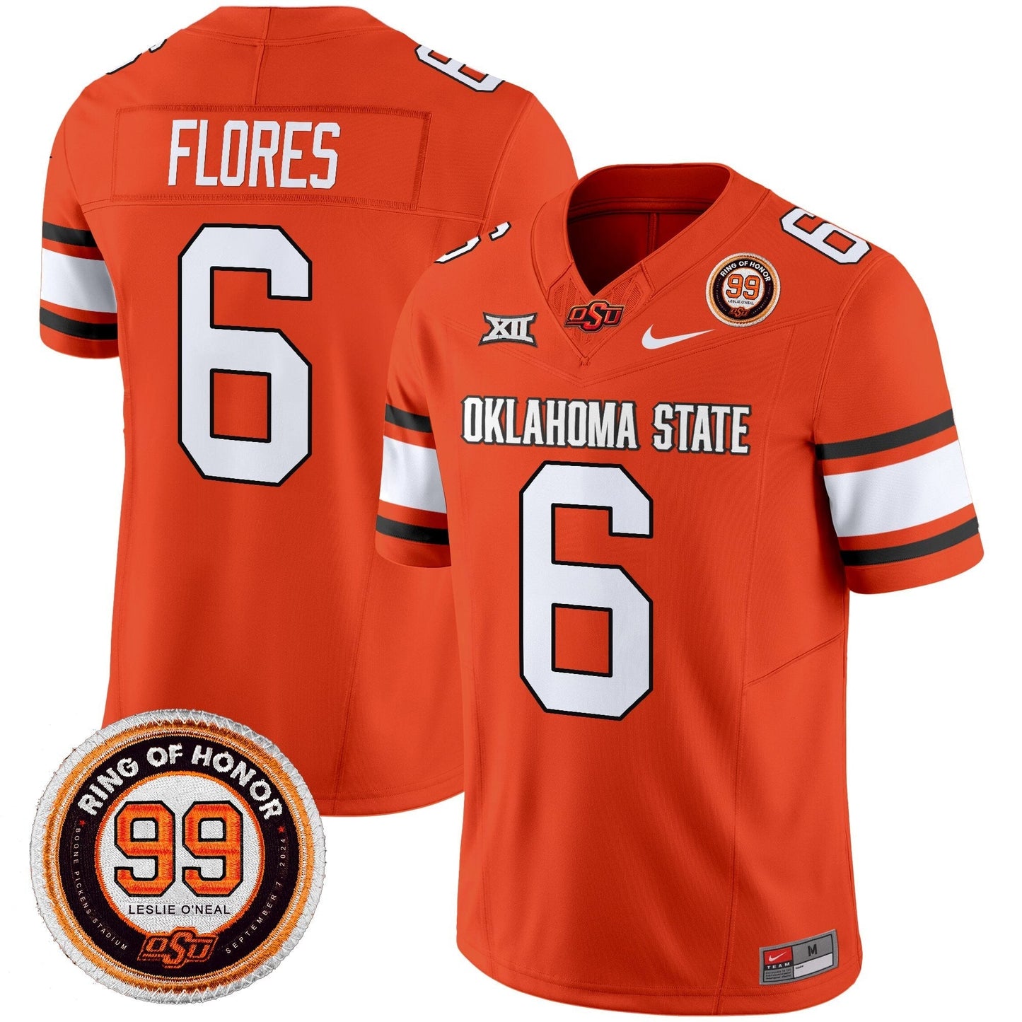 Men's Oklahoma State Cowboys 2025 Vapor Limited Jersey - Leslie O'neal Patch - All Stitched