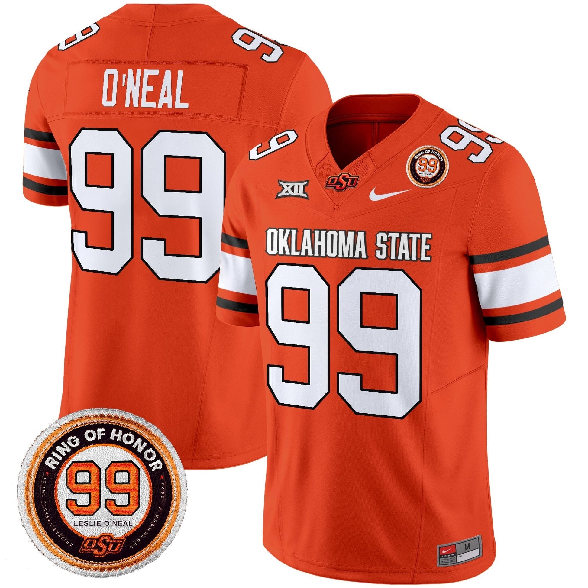Men's Oklahoma State Cowboys 2025 Vapor Limited Jersey - Leslie O'neal Patch - All Stitched
