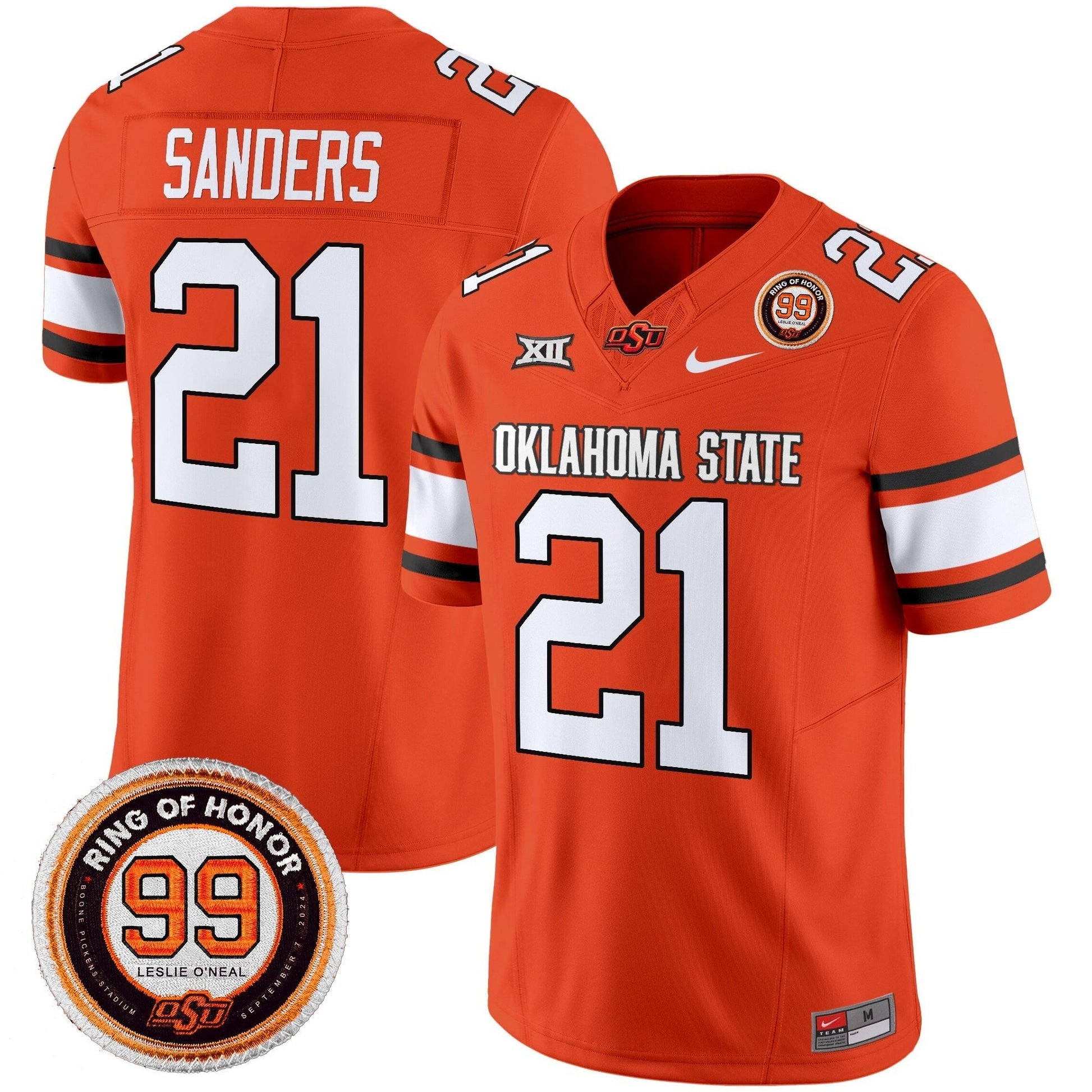Men's Oklahoma State Cowboys 2025 Vapor Limited Jersey - Leslie O'neal Patch - All Stitched