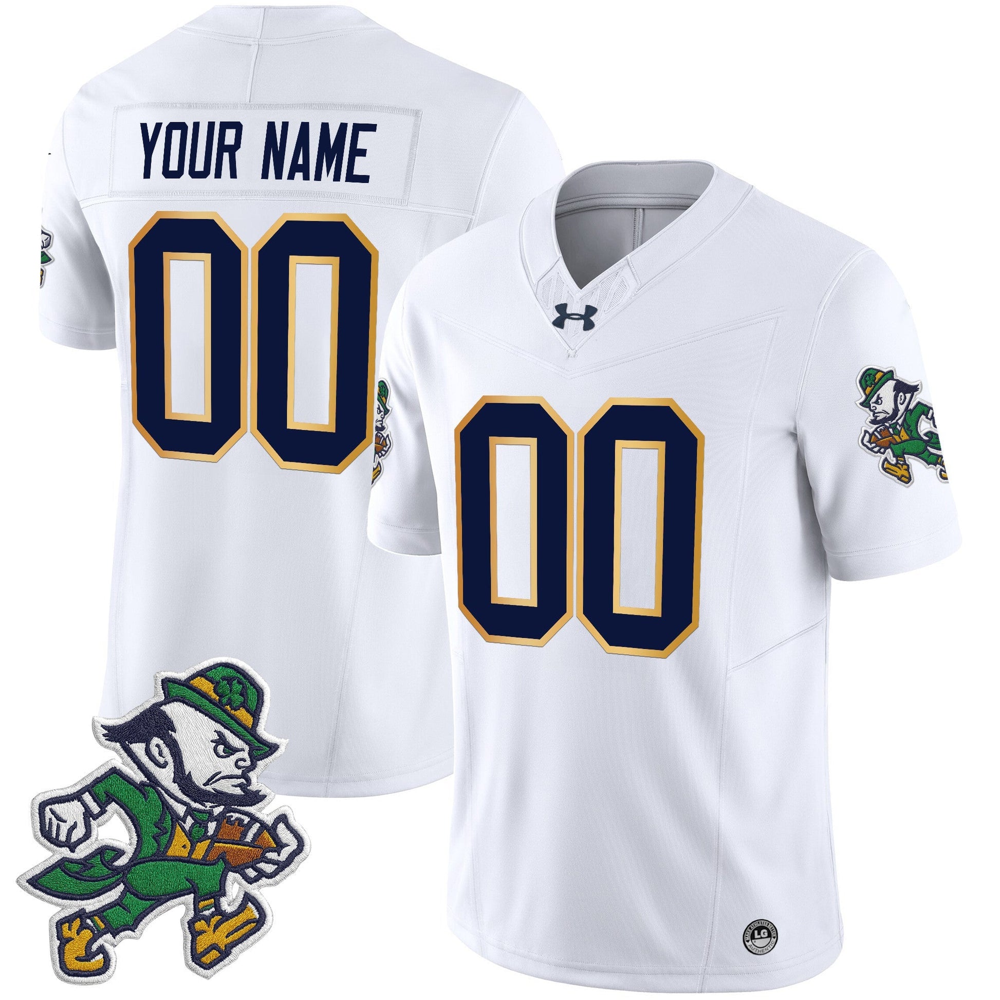 Notre Dame Fighting Irish 2025 'Gridiron Leprechaun Edition' Vapor Limited Custom Jersey – All Stitched