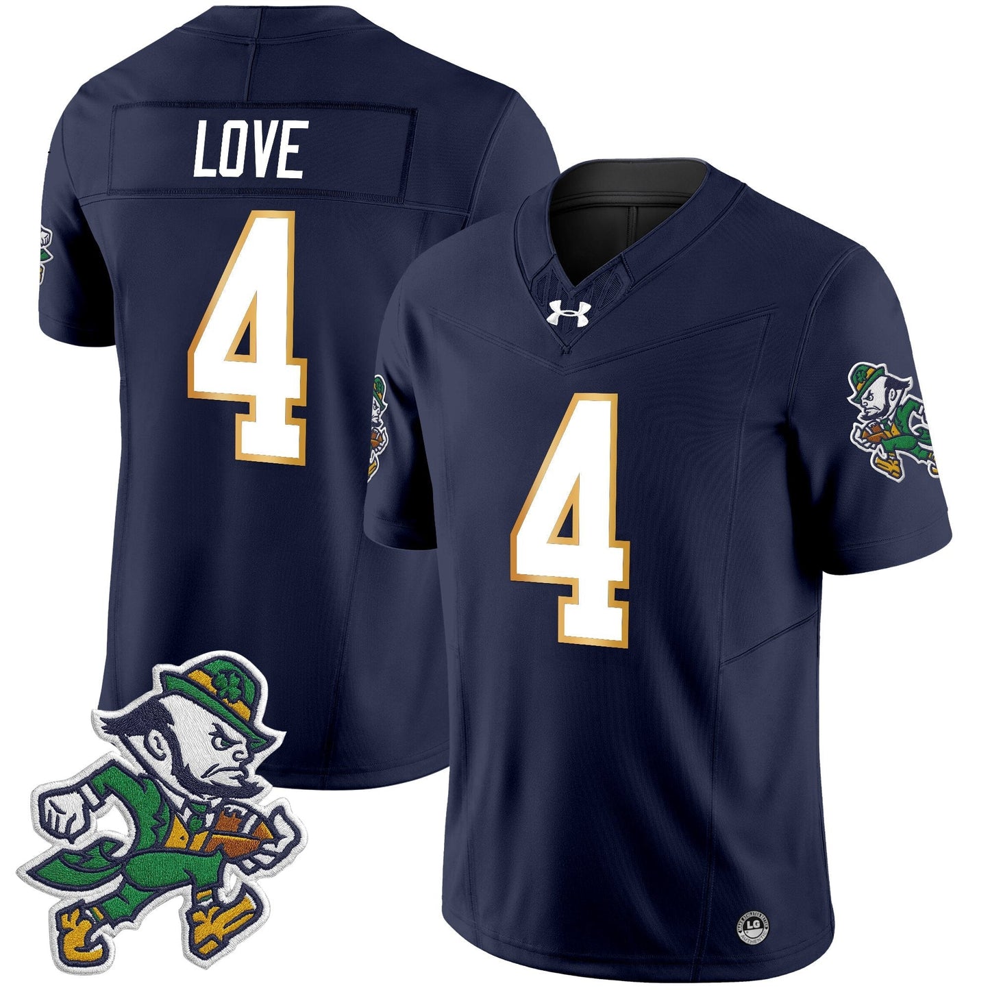 Men's Notre Dame Fighting Irish 2025 'Gridiron Leprechaun Edition' Vapor Limited Jersey – All Stitched