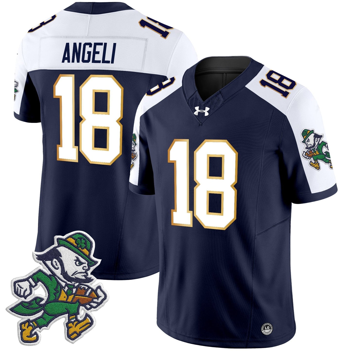 Men's Notre Dame Fighting Irish 2025 'Gridiron Leprechaun Edition' Vapor Limited Jersey – All Stitched