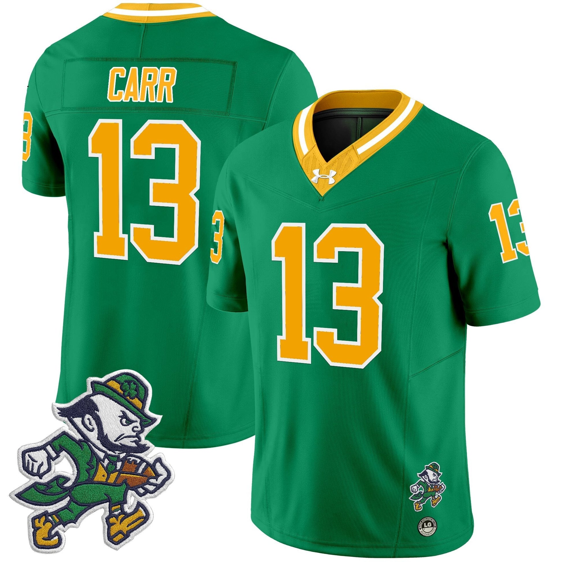 Men's Notre Dame Fighting Irish 2025 'Gridiron Leprechaun Edition' Vapor Limited Jersey – All Stitched
