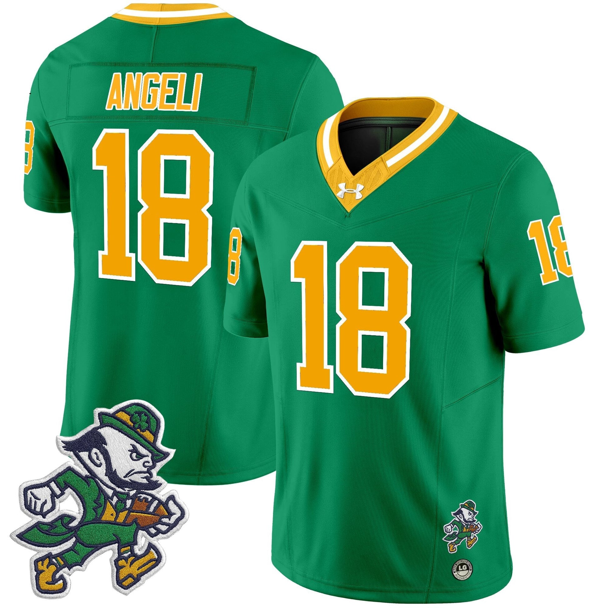 Men's Notre Dame Fighting Irish 2025 'Gridiron Leprechaun Edition' Vapor Limited Jersey – All Stitched