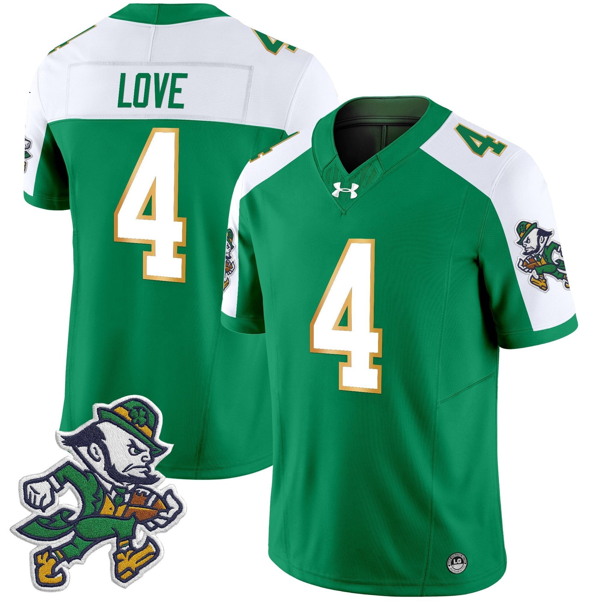 Men's Notre Dame Fighting Irish 2025 'Gridiron Leprechaun Edition' Vapor Limited Jersey – All Stitched