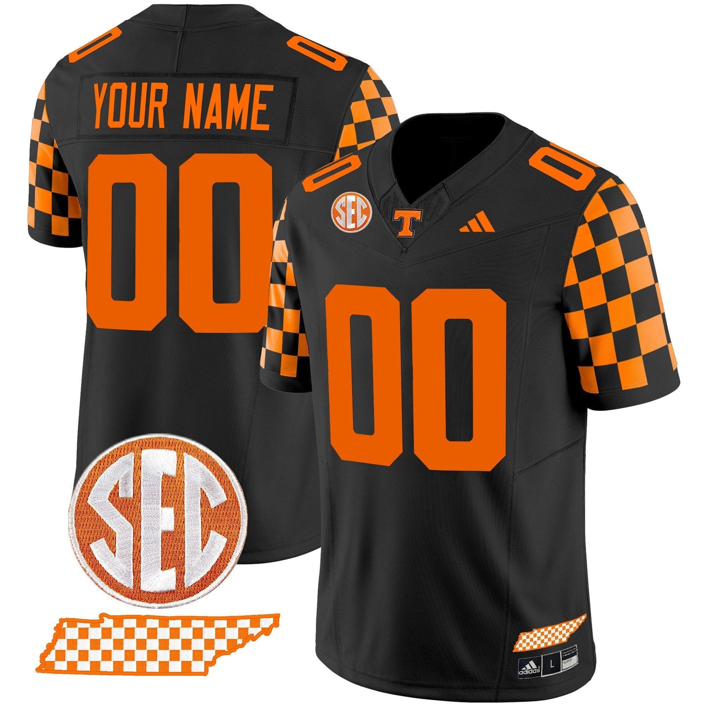 Tennessee Volunteers 'Rebrand 2026' Checkerboard Vapor Limited Custom Jersey - All Stitched