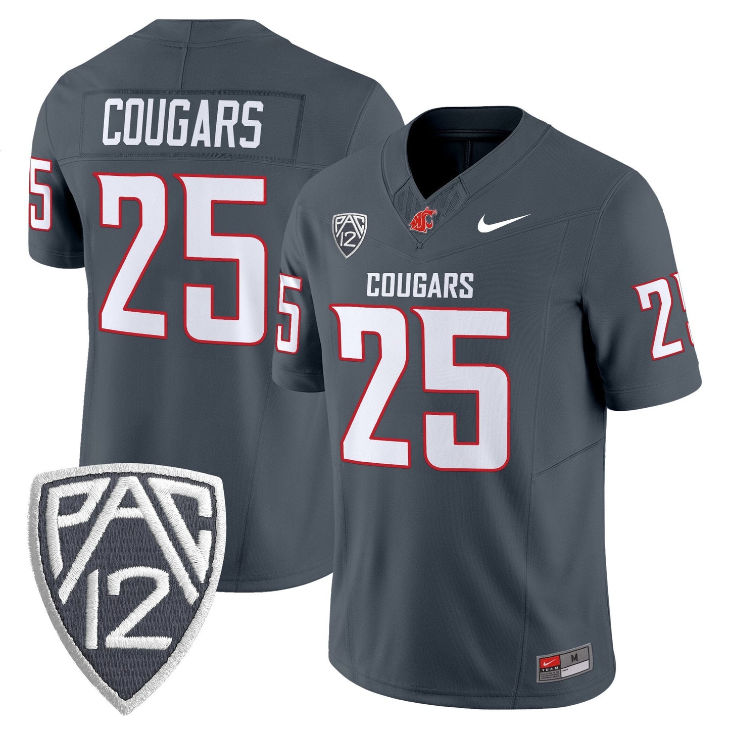 Washington State Cougars 2025 Vapor Limited Jersey V2 - All Stitched
