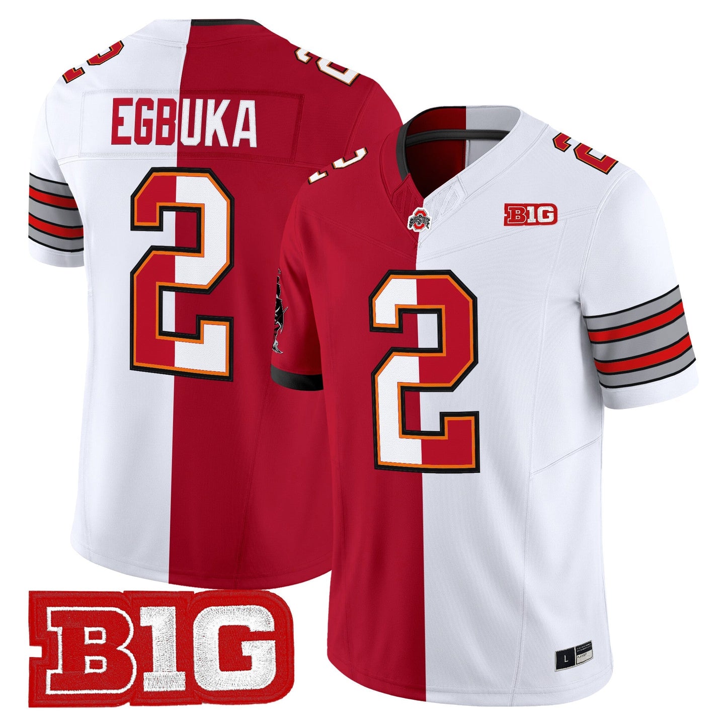 Emeka Egbuka Split Vapor Limited Jersey - All Stitched
