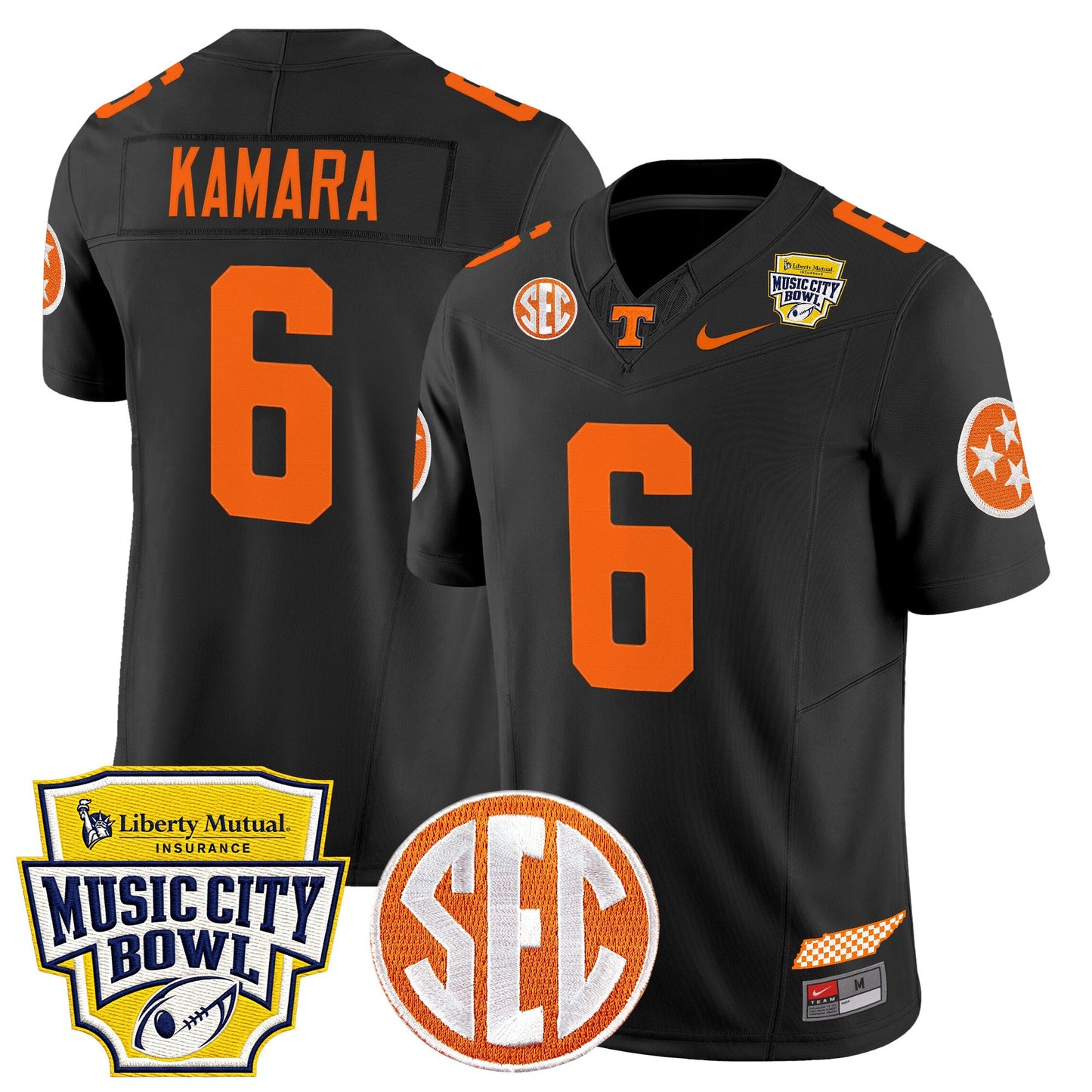 Men's Tennessee Volunteers 2025 Music City Bowl Vapor Limited Jersey - All Stitched