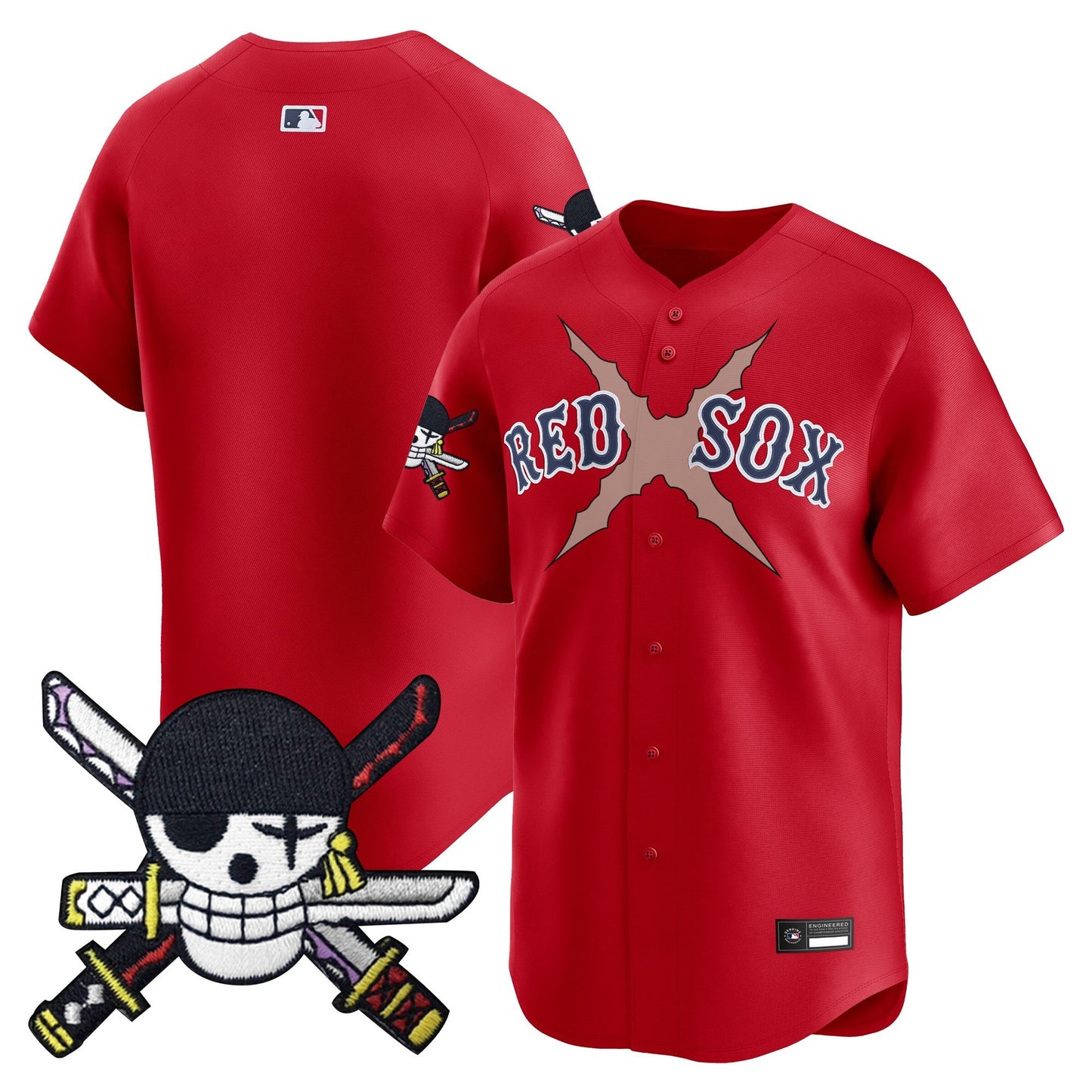 Boston Red Sox x OP Zr Patch Vapor Premier Limited Jersey - Stitched