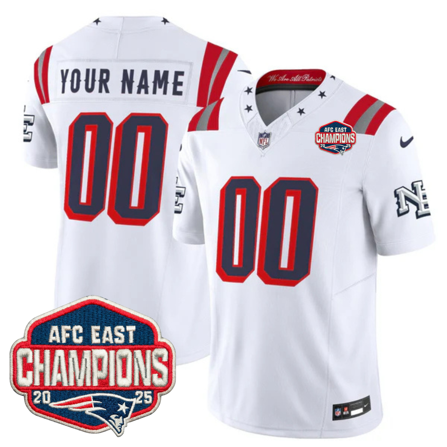 NE 2025 "Rivalries" AFC East Champions Vapor Limited Jersey - All Stitched