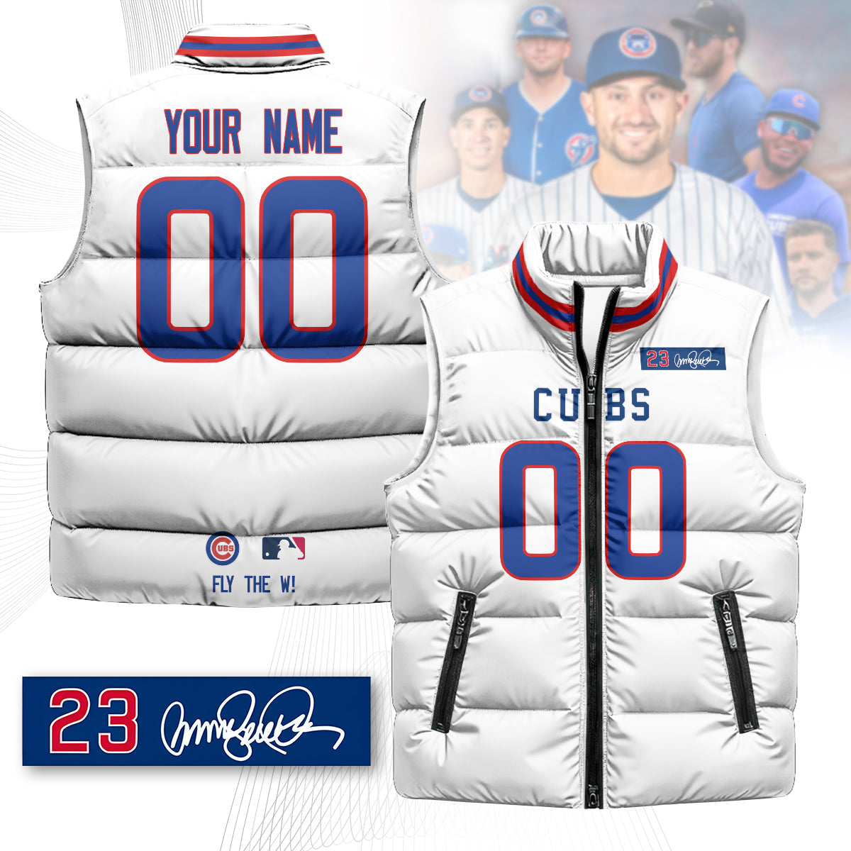 Personalized Chicago Cubs Unisex Puffer Vest