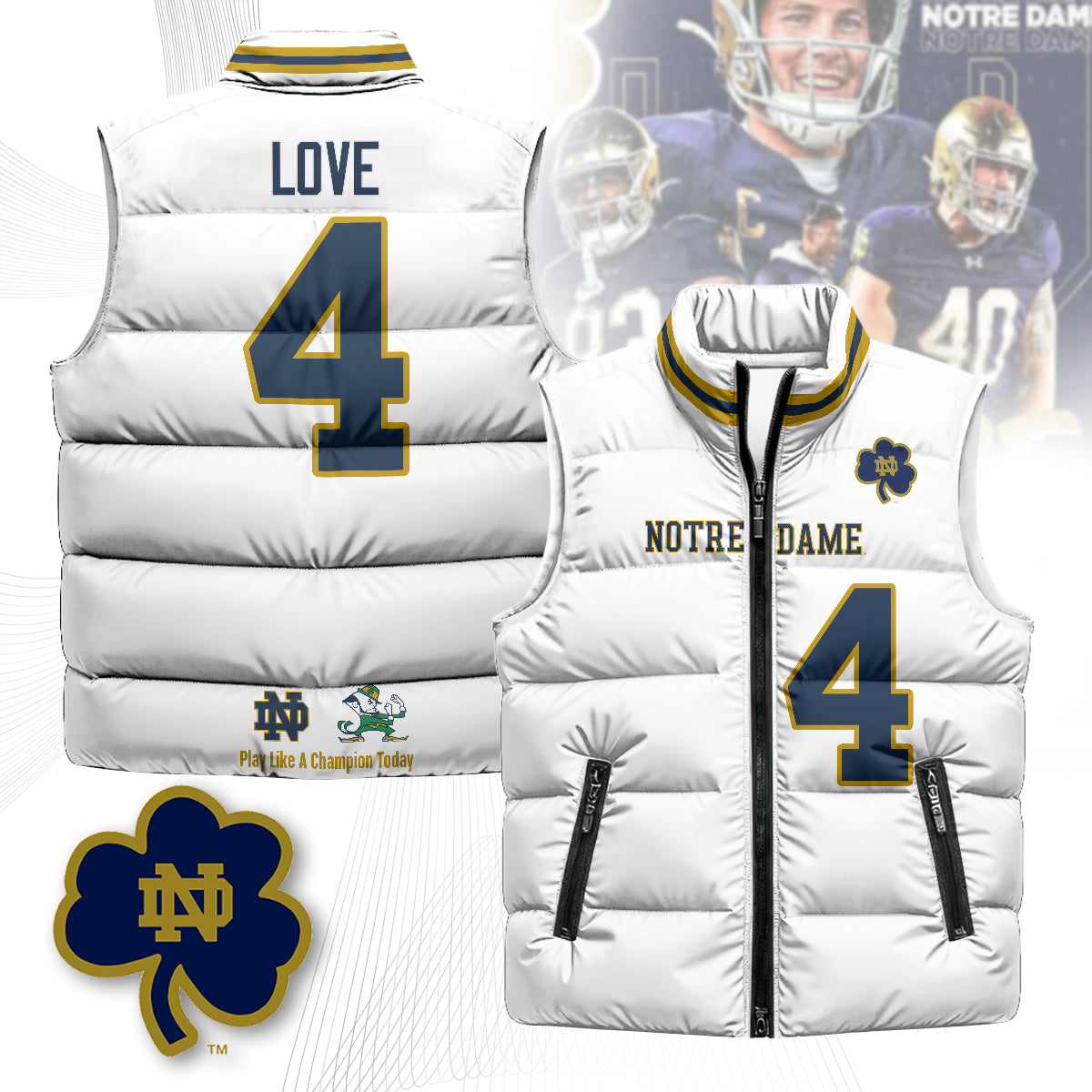 Notre Dame Fighting Irish Unisex Puffer Vest