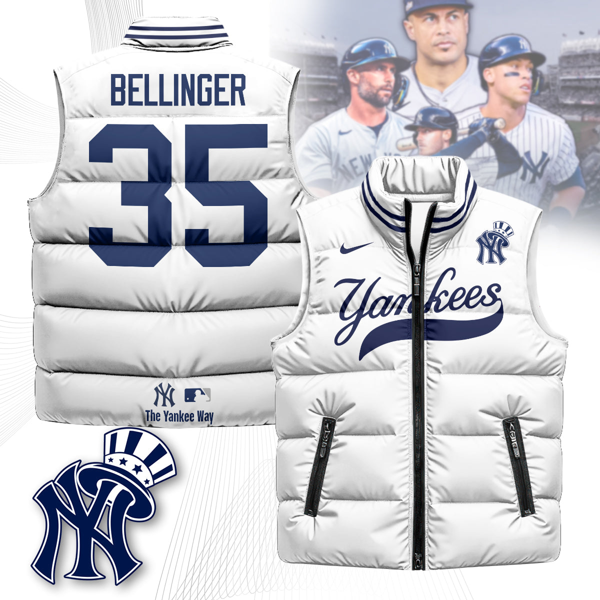 New York Yankees Unisex Puffer Vest