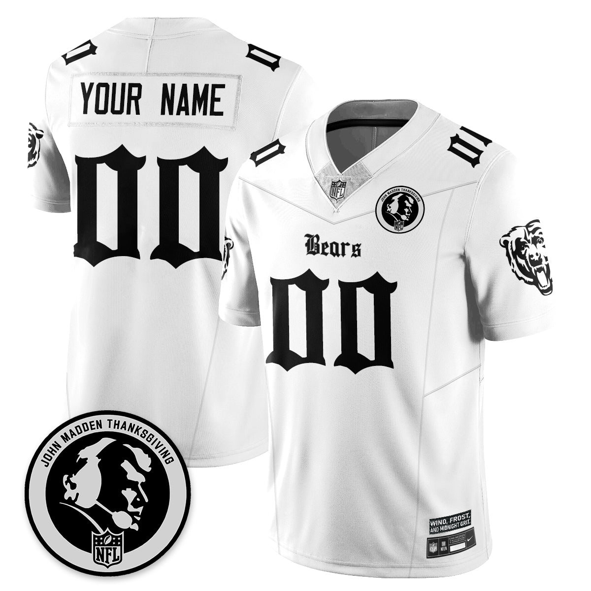 CHI Gothic Vapor Limited Jersey - John Madden Patch - All Stitched