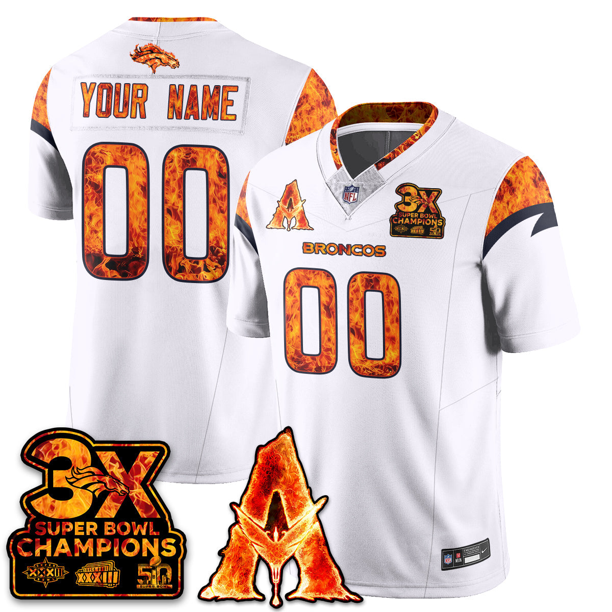 DEN x Avatar 3 Fire and Ash Jersey - All Stitched