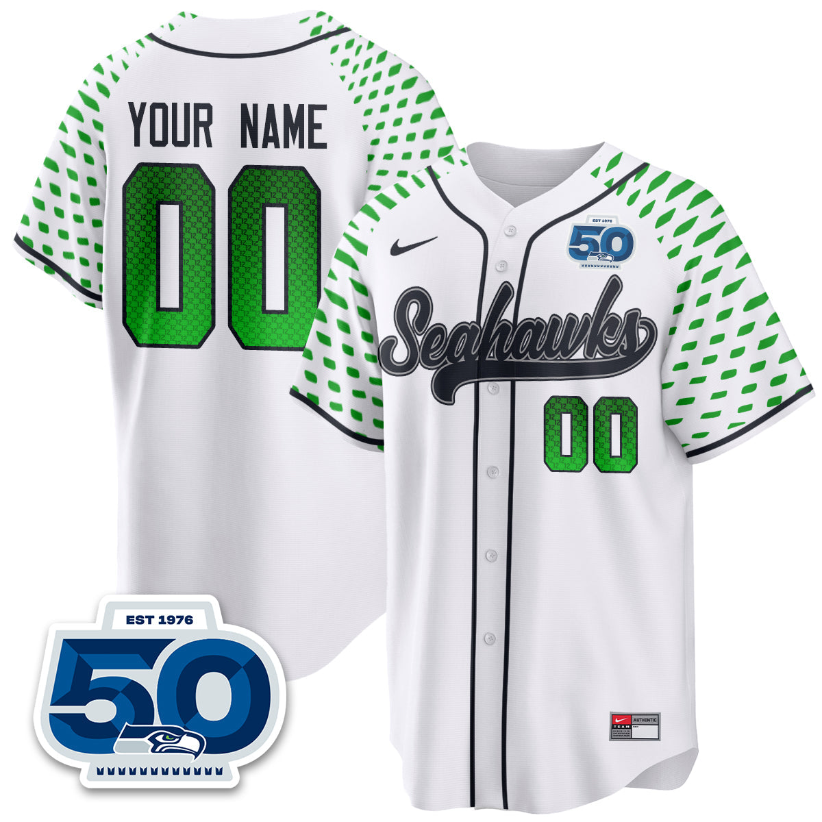 Seattle Seahawks 2025 Rivalries Vapor Limited Baseball Jersey - All Stitched
