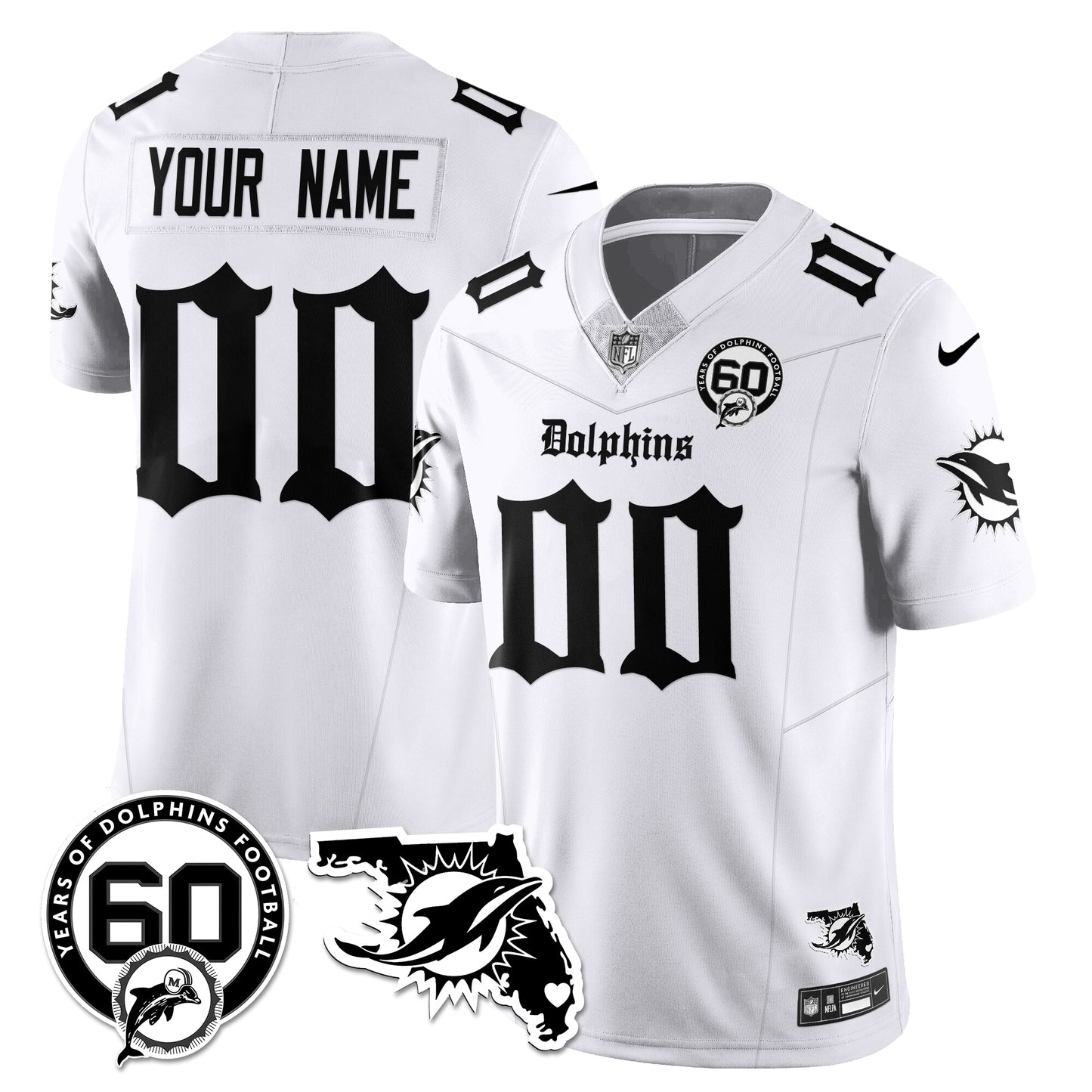 MIA 60th Season Gothic Vapor Limited Jersey - All Stitched