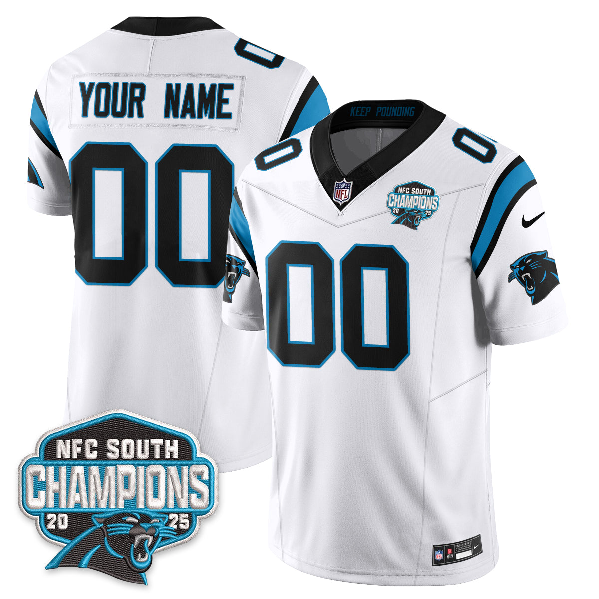 Carolina Panthers NFC South Division Champions Vapor Limited Jersey - All Stitched
