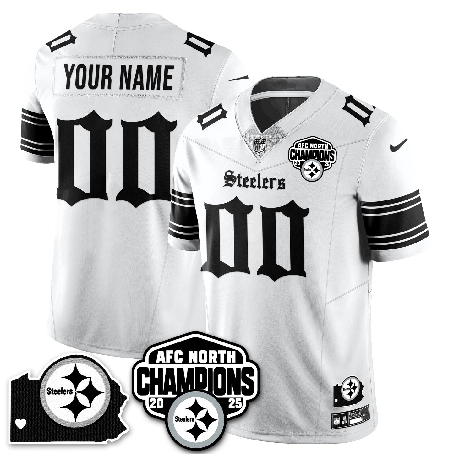 PIT Gothic AFC North Division Champions Vapor Limited Jersey - All Stitched