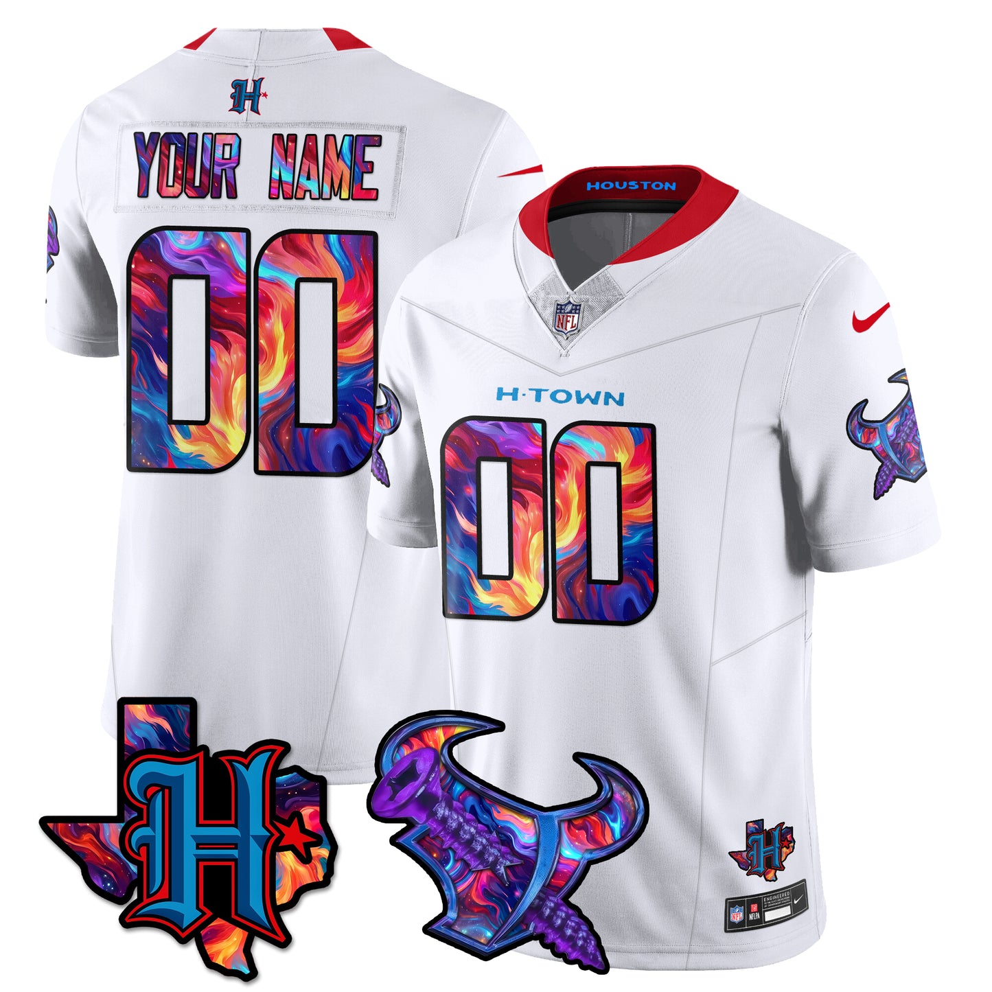 HOU Special Vapor Limited Jersey - All Stitched