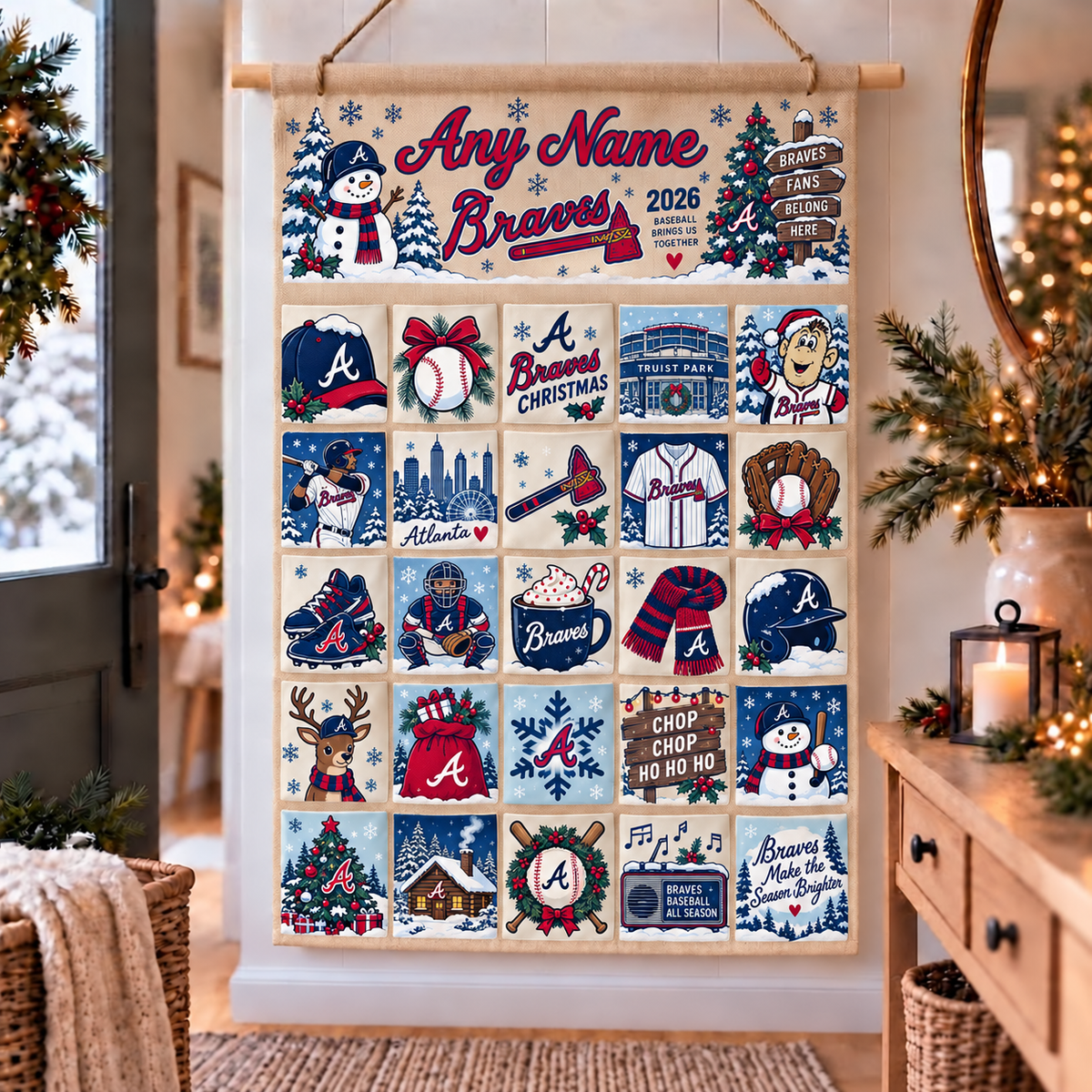ATL Christmas Custom Wall Advent Calendar - Printed V3
