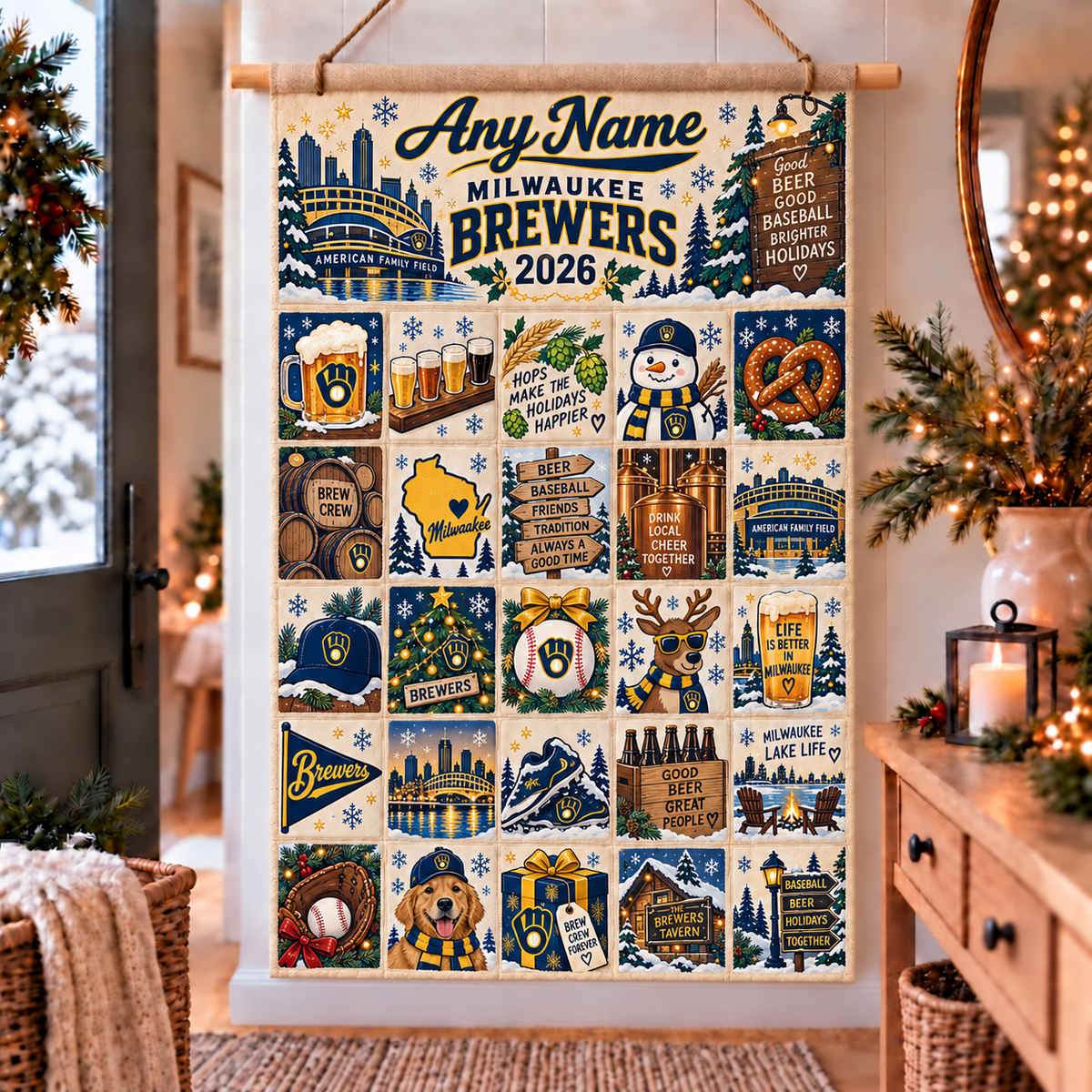 MIL Christmas Custom Wall Advent Calendar - Printed V3