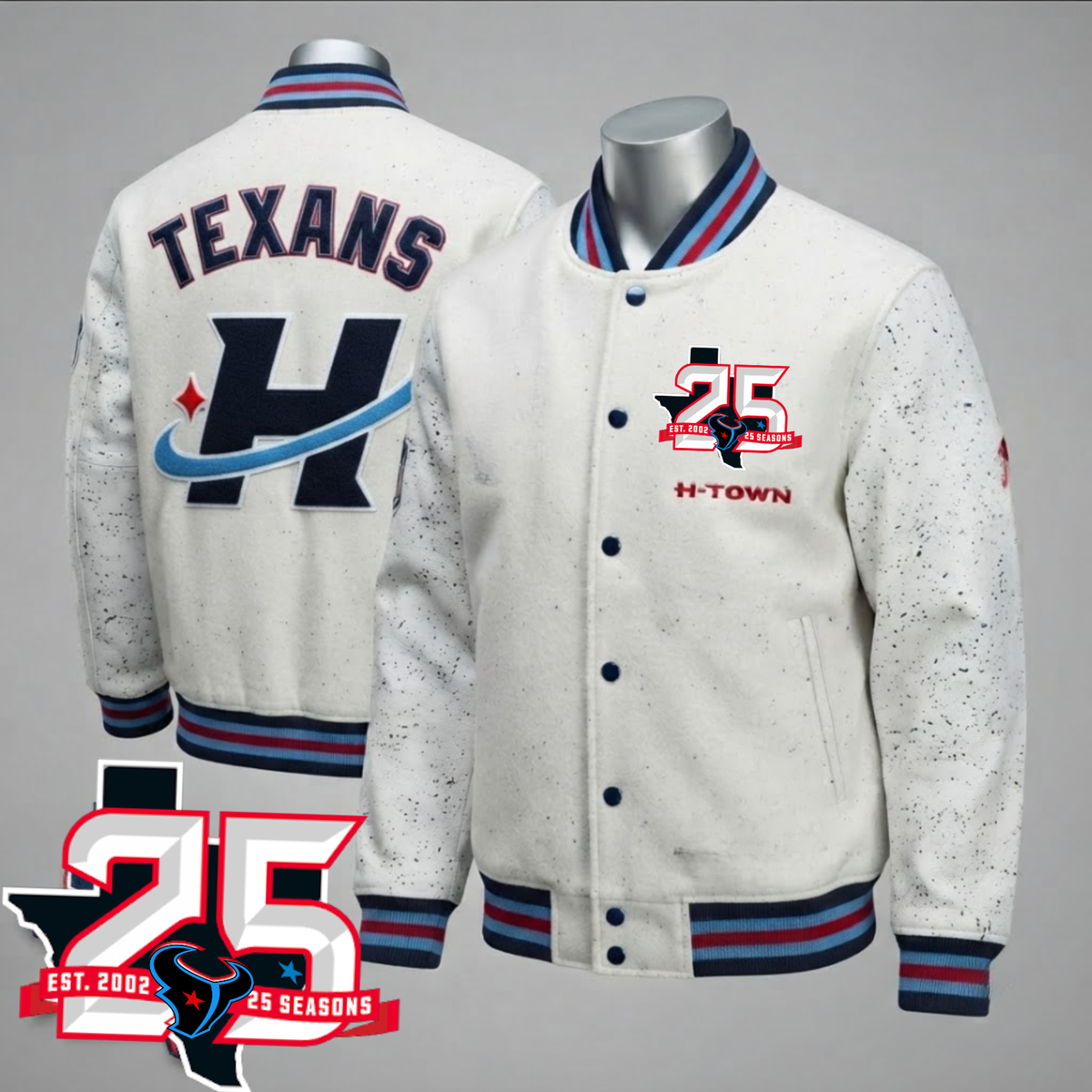 HOU Lunar Dust Limited Edition Varsity Jacket - Printed