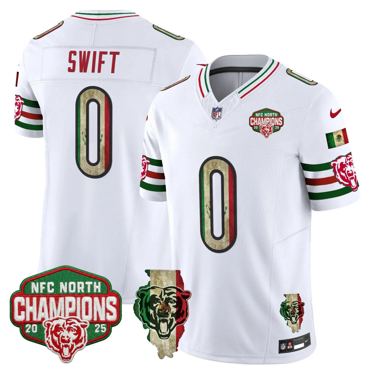 CHI Mexico NFC North Champions Patch Limited Edition - Stitched