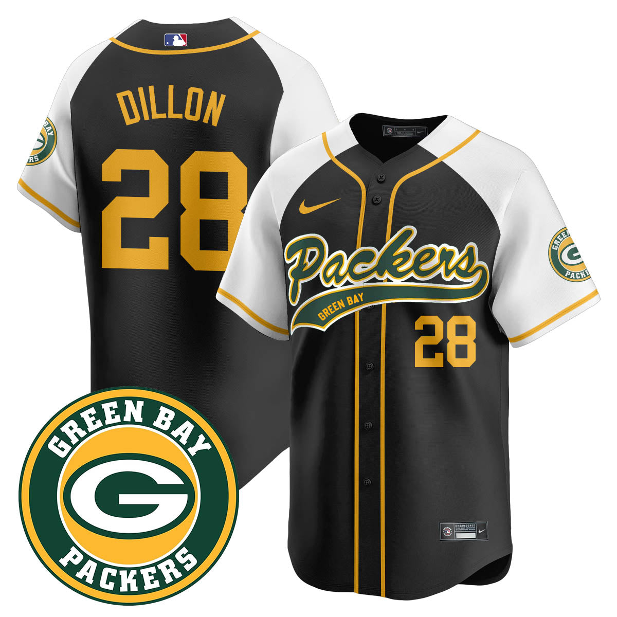 Green Bay Packers Limited Baseball Jersey - All Stitched