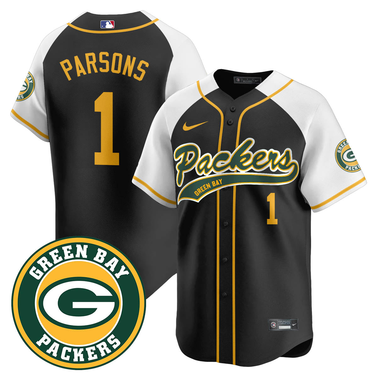 Green Bay Packers Limited Baseball Jersey - All Stitched