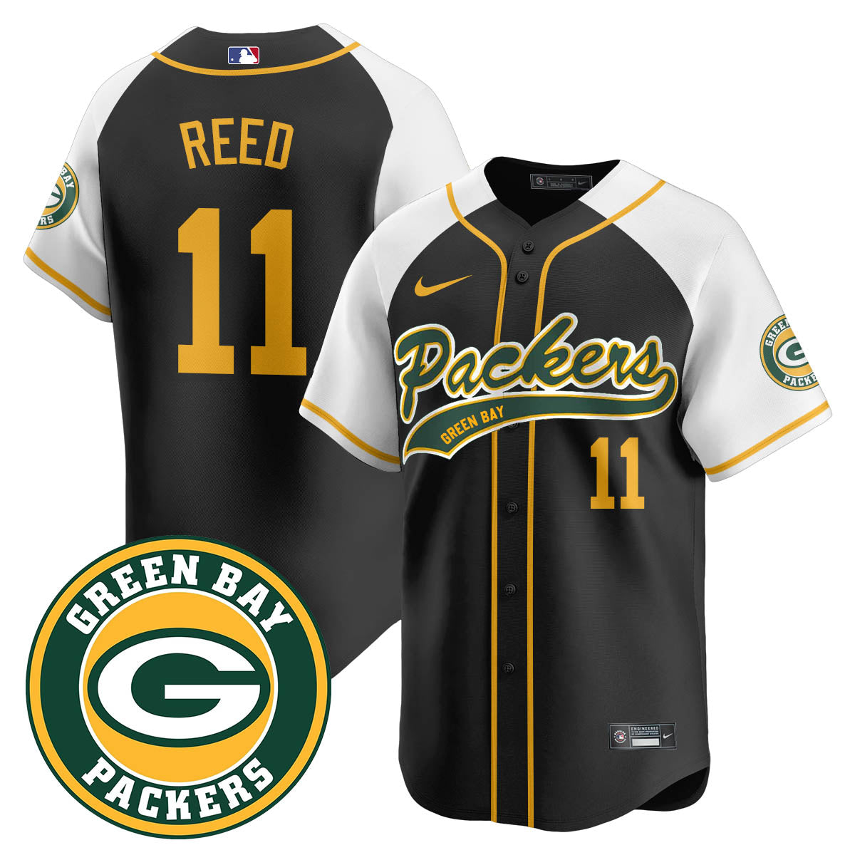 Green Bay Packers Limited Baseball Jersey - All Stitched