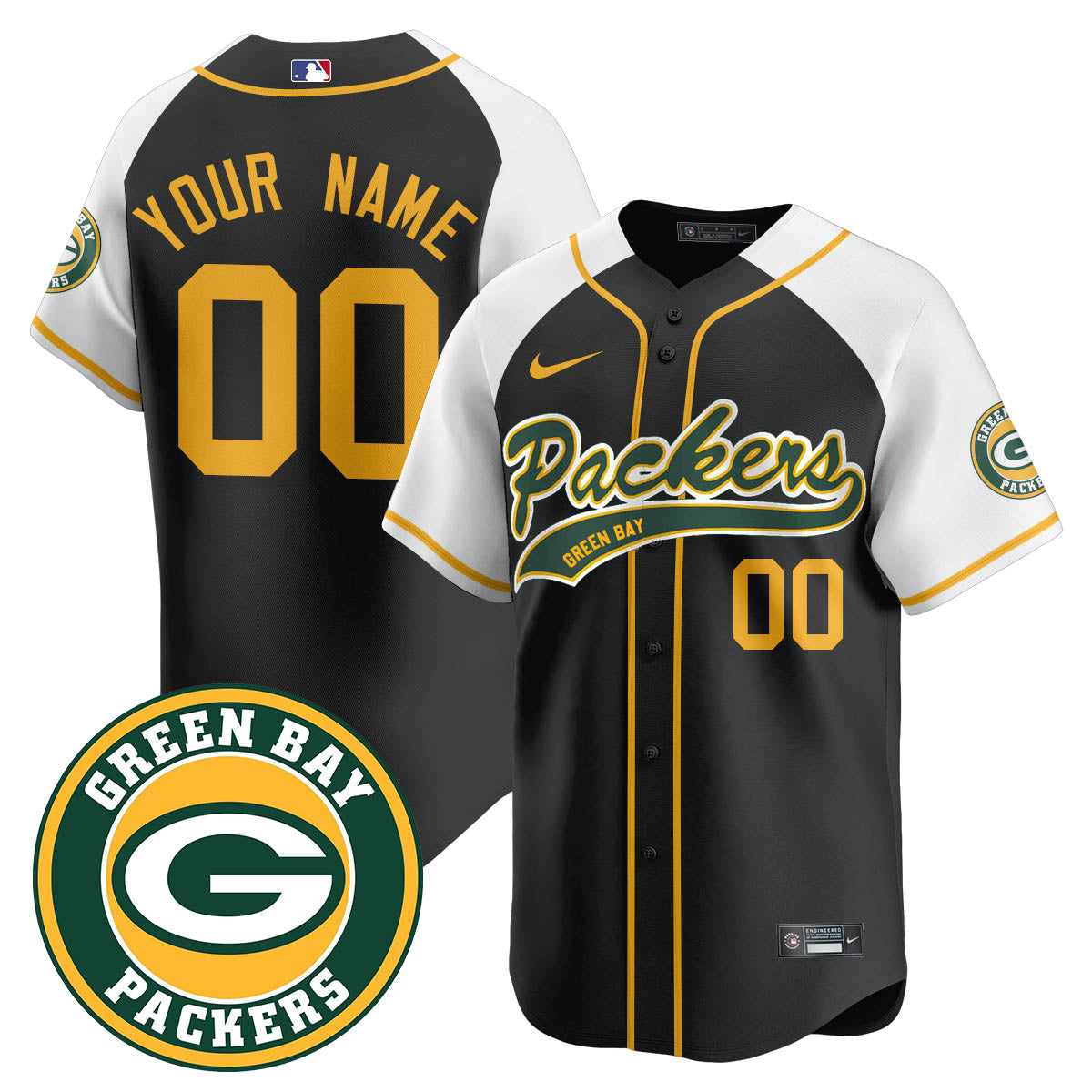Green Bay Packers Limited Baseball Jersey - All Stitched