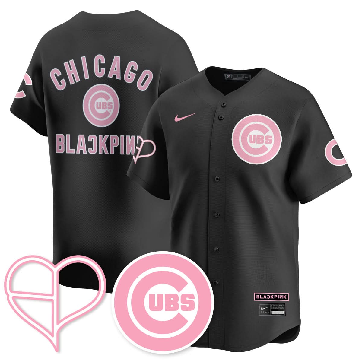 Chicago Cubs BLΛƆKPIИK 2025 Limited Jersey - All Stitched