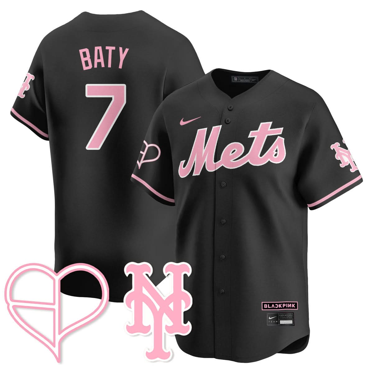 New York Mets BLΛƆKPIИK 2025 Limited Jersey - All Stitched