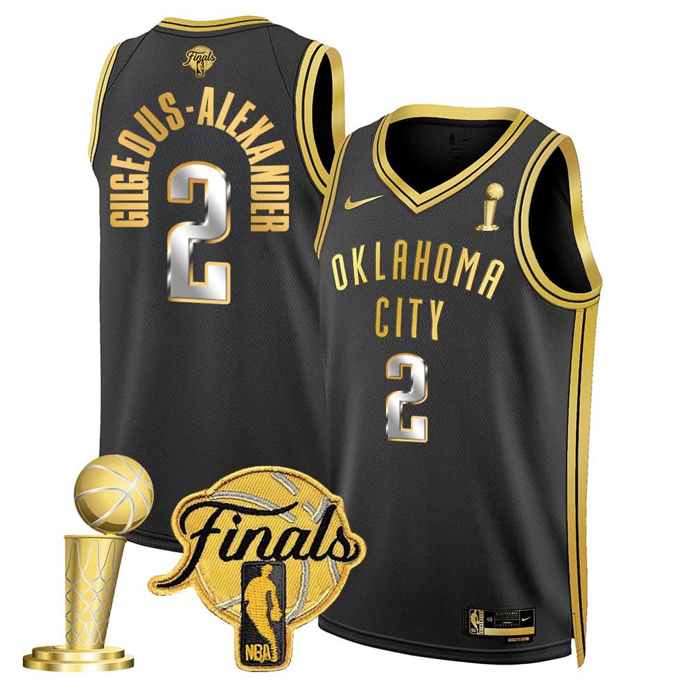 Oklahoma City Thunder 2024-25 Champions Jersey - All Stitched
