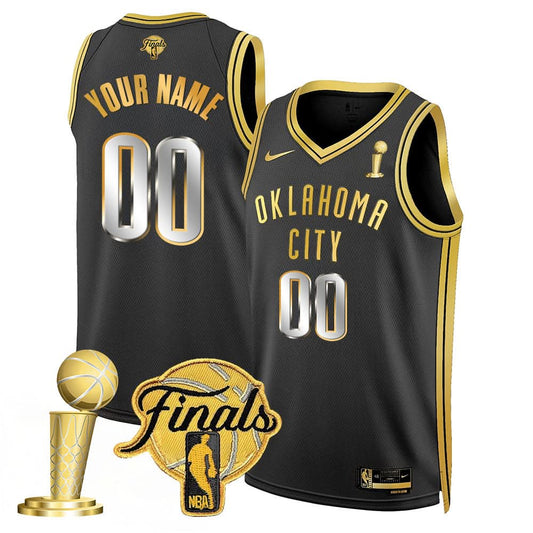 Oklahoma City Thunder 2024-25 Champions Custom Jersey - All Stitched