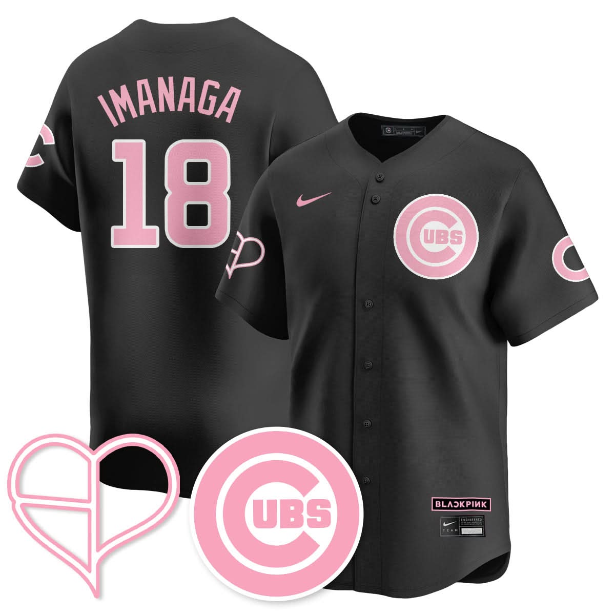 Chicago Cubs BLΛƆKPIИK 2025 Limited Jersey - All Stitched