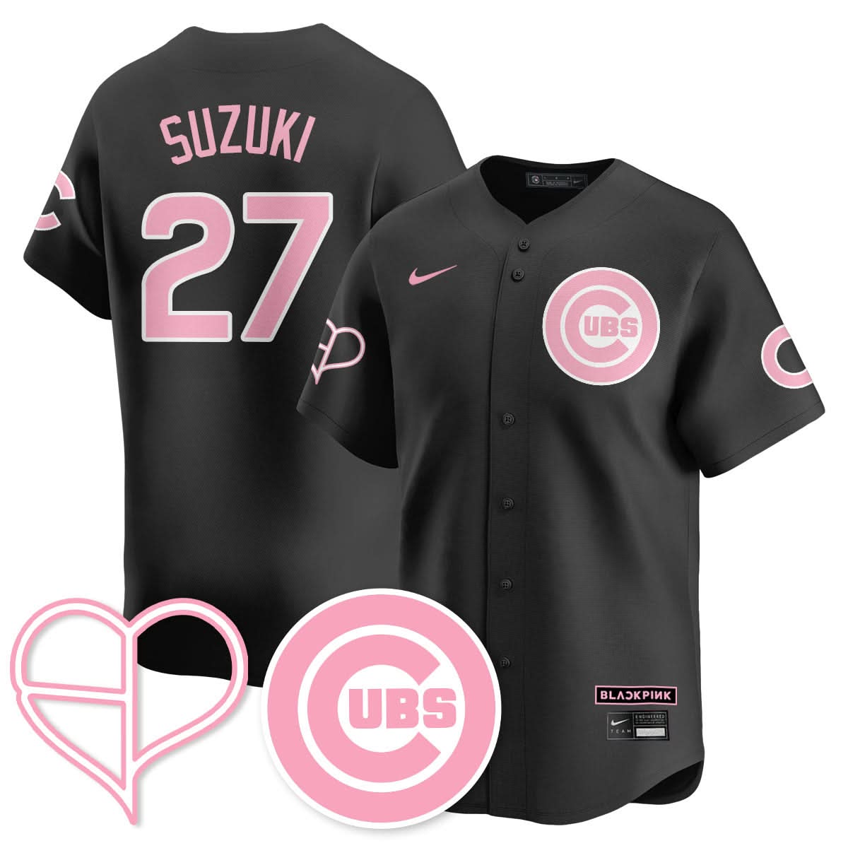 Chicago Cubs BLΛƆKPIИK 2025 Limited Jersey - All Stitched