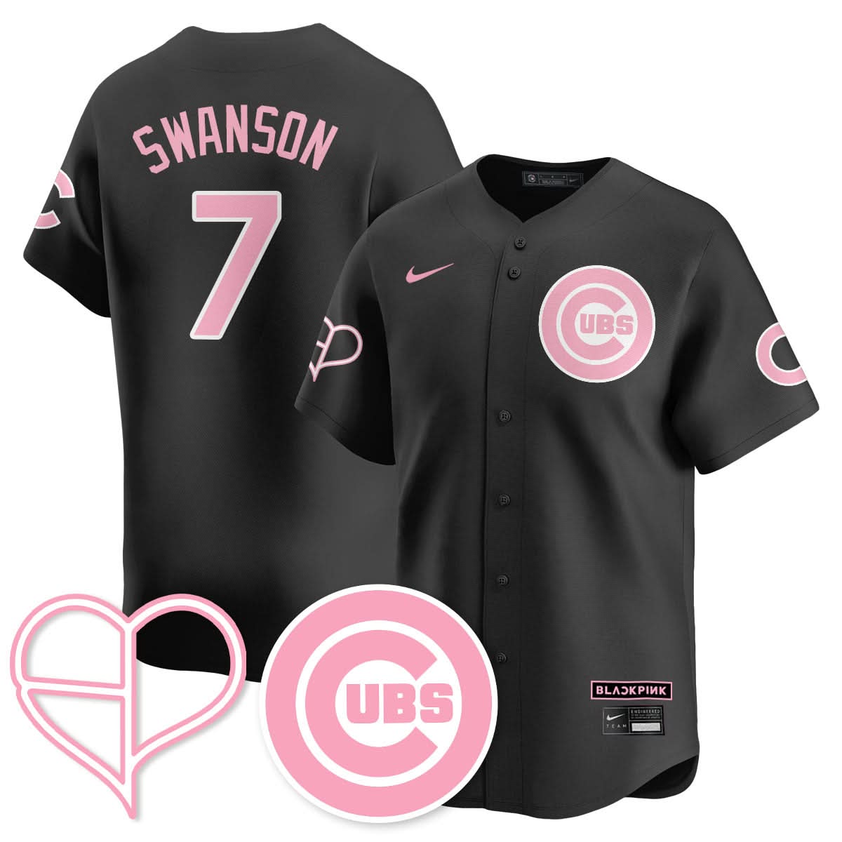 Chicago Cubs BLΛƆKPIИK 2025 Limited Jersey - All Stitched