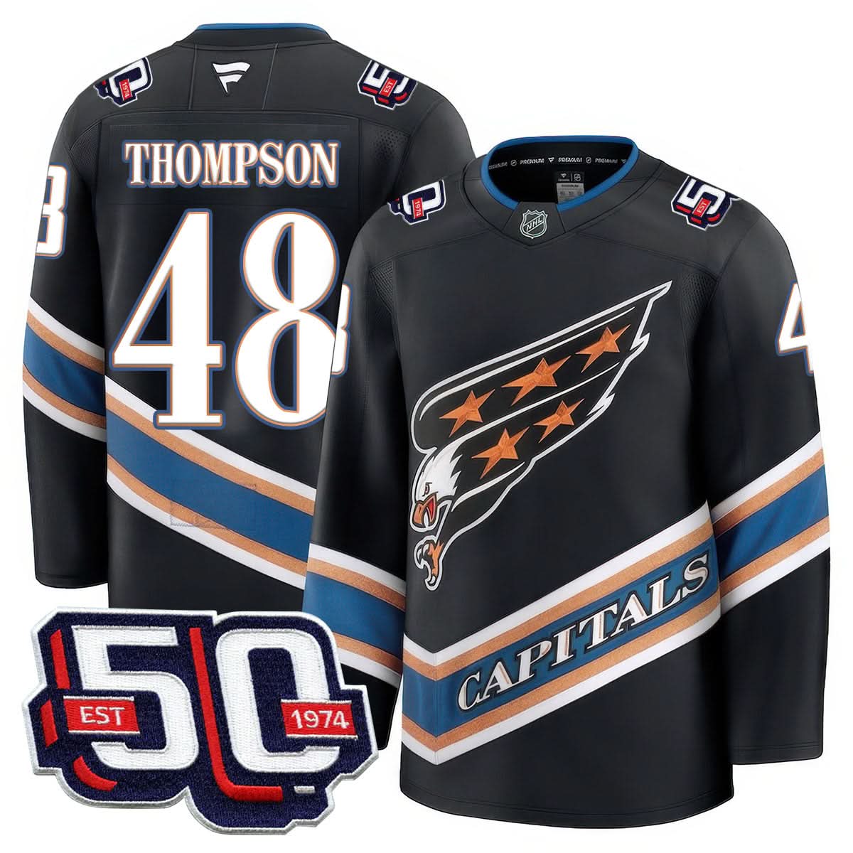 Washington Capitals 50th Anniversary Premium Jersey - All Stitched