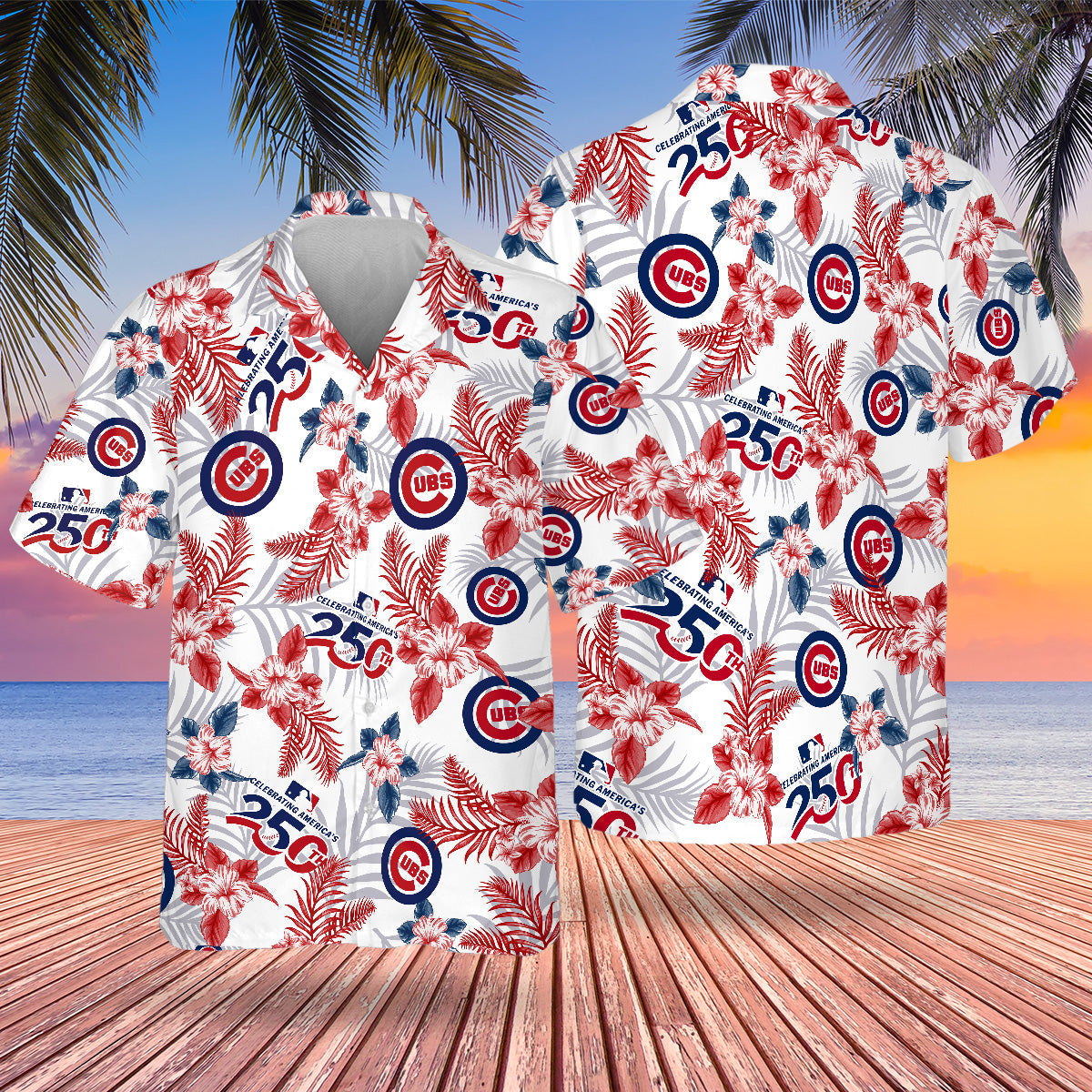 CHC Special Semiquincentennial Hawaiian Design Button Shirt
