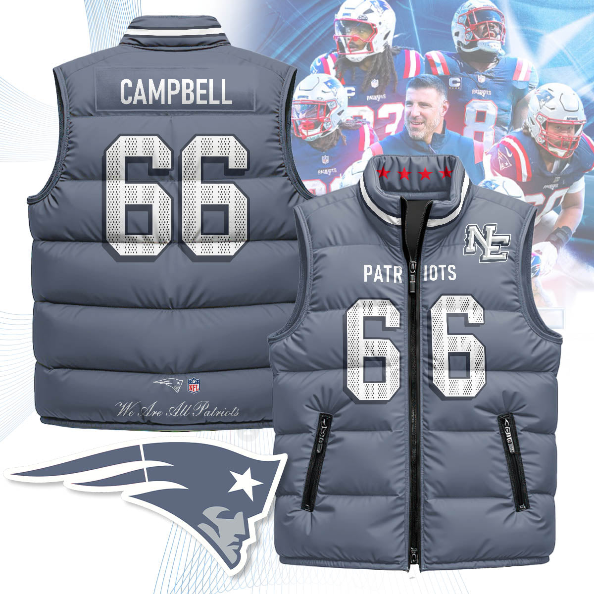 New England Patriots Rivalry Series Puffer Vest