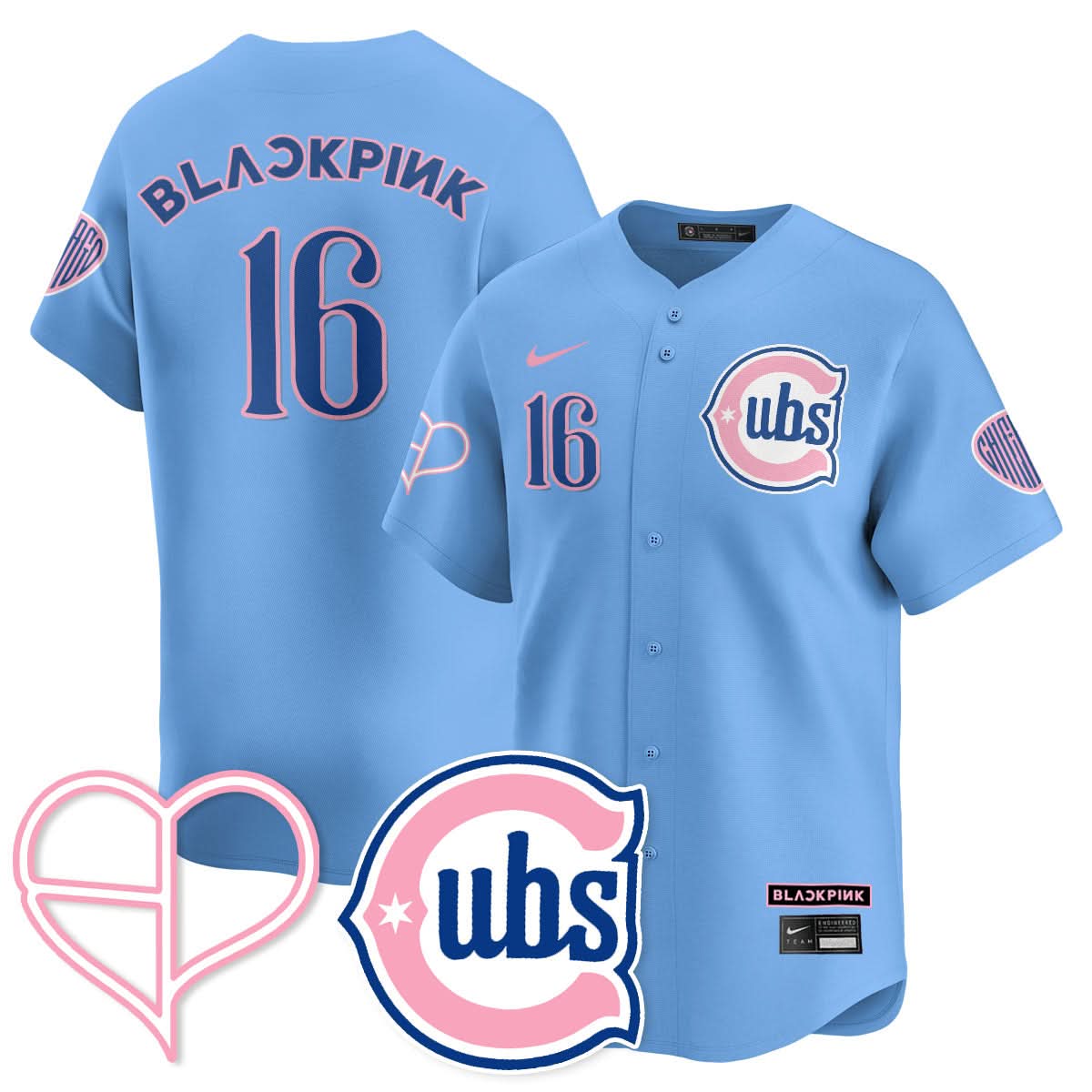 Chicago Cubs BLΛƆKPIИK 2025 Limited Jersey - All Stitched