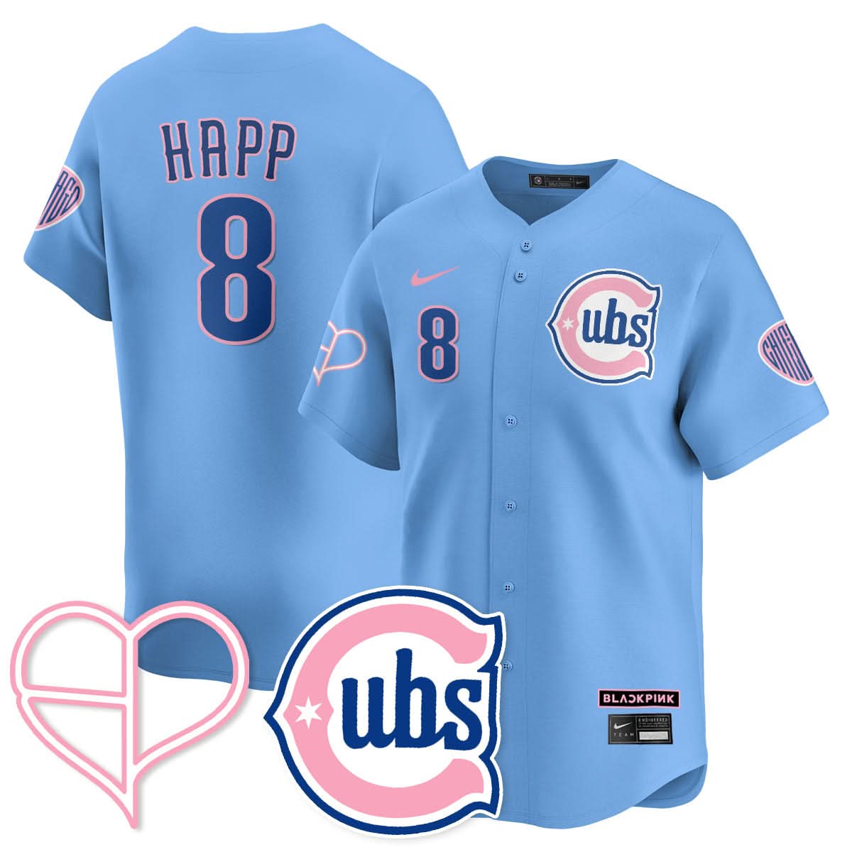 Chicago Cubs BLΛƆKPIИK 2025 Limited Jersey - All Stitched