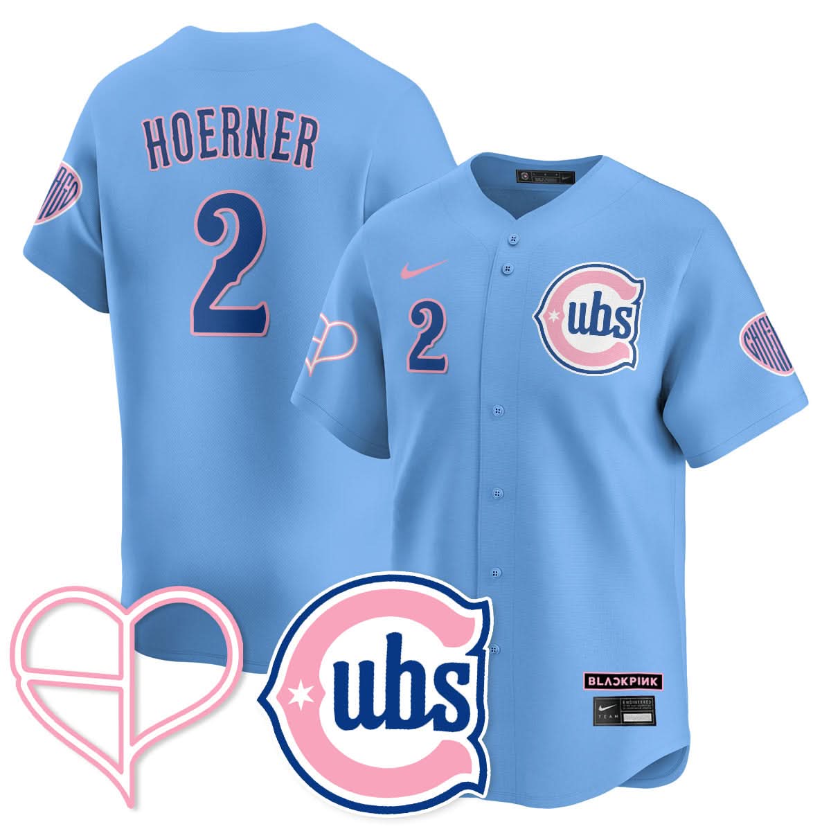 Chicago Cubs BLΛƆKPIИK 2025 Limited Jersey - All Stitched