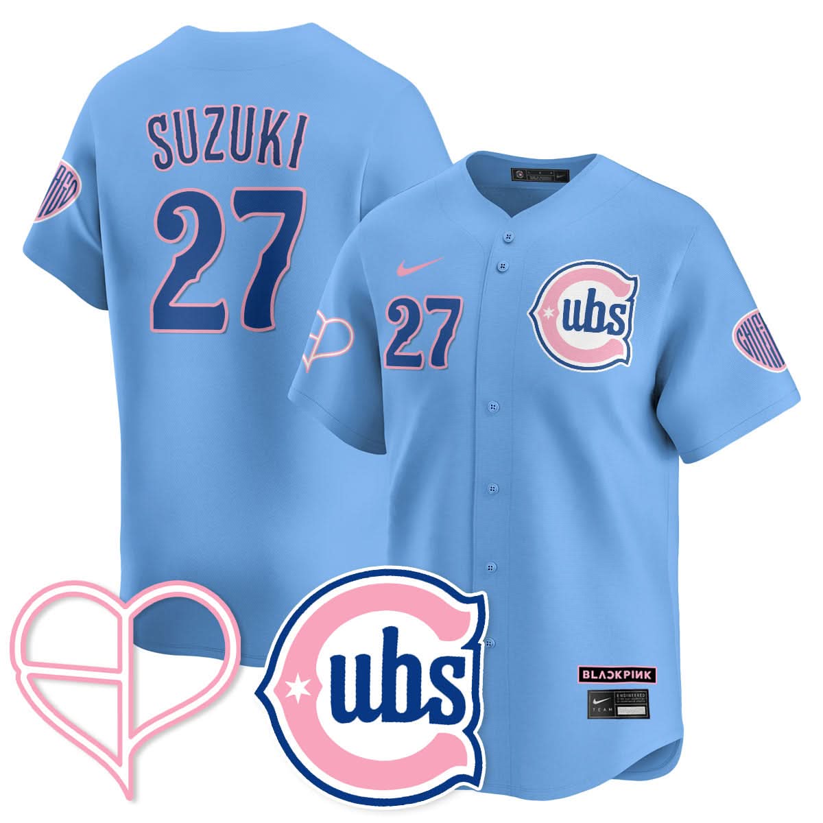Chicago Cubs BLΛƆKPIИK 2025 Limited Jersey - All Stitched